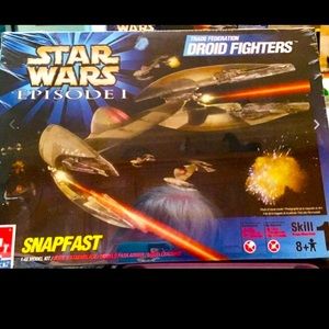 Star Wars Episode 1 Droid Fighters Snapfast Model Kit AMT/ERTL 1999 NEW!